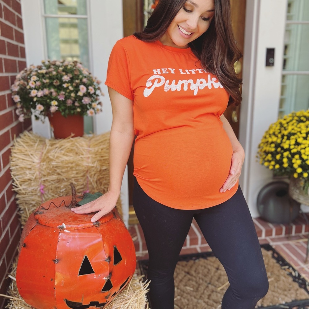 Pumpkin Maternity Shirt
